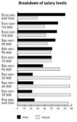 Chart - Breakdown of salary levels