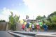 Law week image - children playing with Law Week ballons.