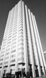 Comalco House, as it was then called (now the State Law Building), at 50 Ann Street