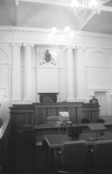 Inside Roma courthouse