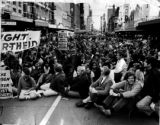 After a rally in Victoria Park protesting the Springbok tour, 22 July 1971.