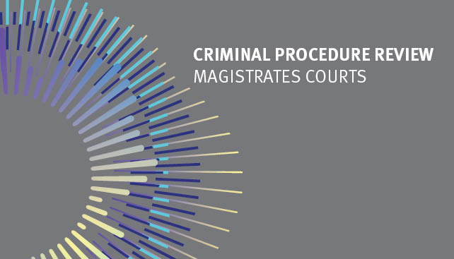 Promotional banner for Criminal Procedure Review—Magistrates Courts.